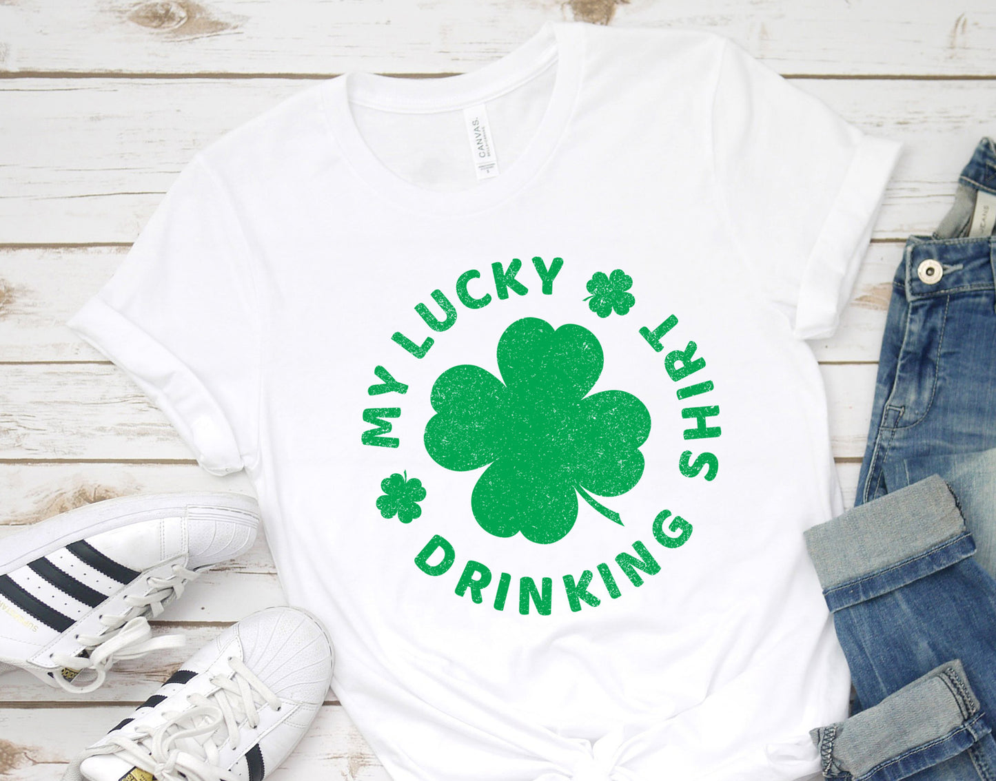 My Lucky Drinking T-Shirt, Funny St. Patrick’s Day Shirt, Irish Pub Crawl Tee