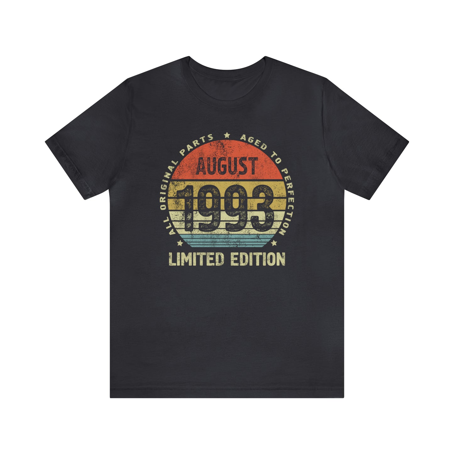 August 1993 birthday Shirt for men or women, Gift shirt for wife or husband, Aged to perfection