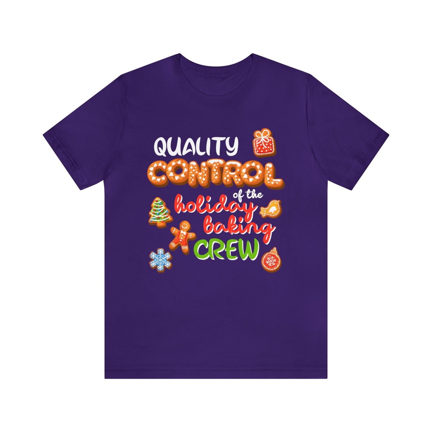 Quality Control of the holiday baking crew Shirt Family Matching Christmas pyjama top