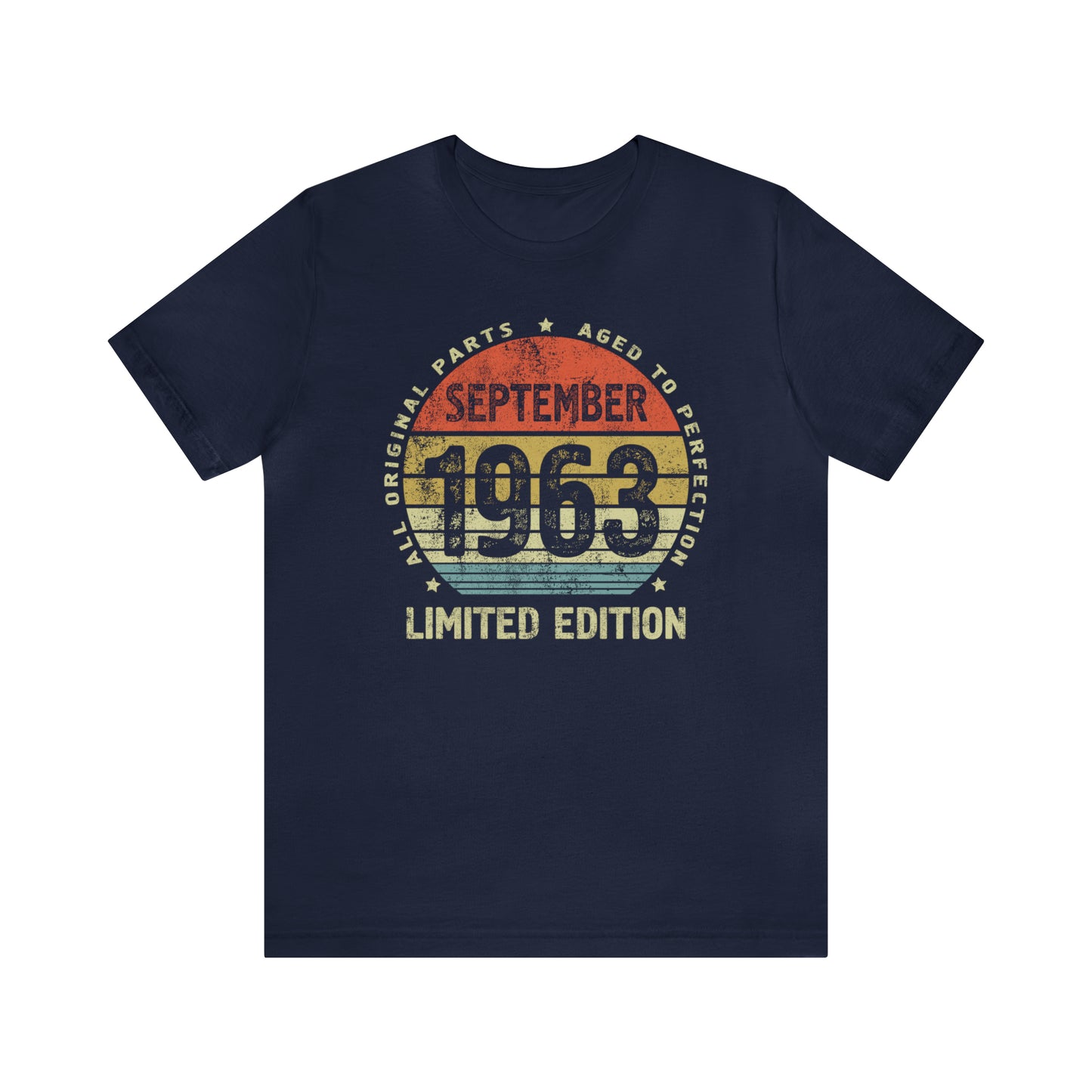 1963 birthday Shirt for men or women, September shirt for wife or husband