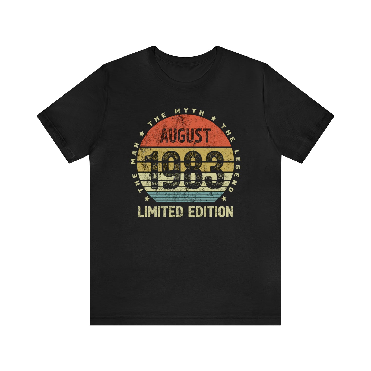 August 1983 birthday Shirt for men or husband, Gift shirt for him or brother, The Man the Myth The Legend