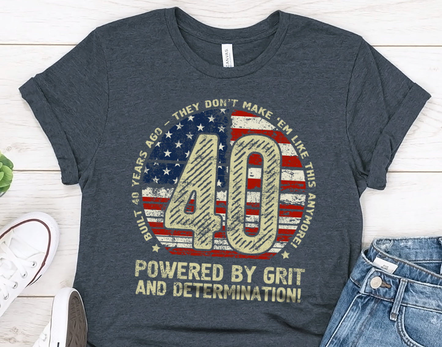 Turning 40 Gift T-Shirt for Men or Women, 40th Birthday Sweatshirt for Him or Her 011