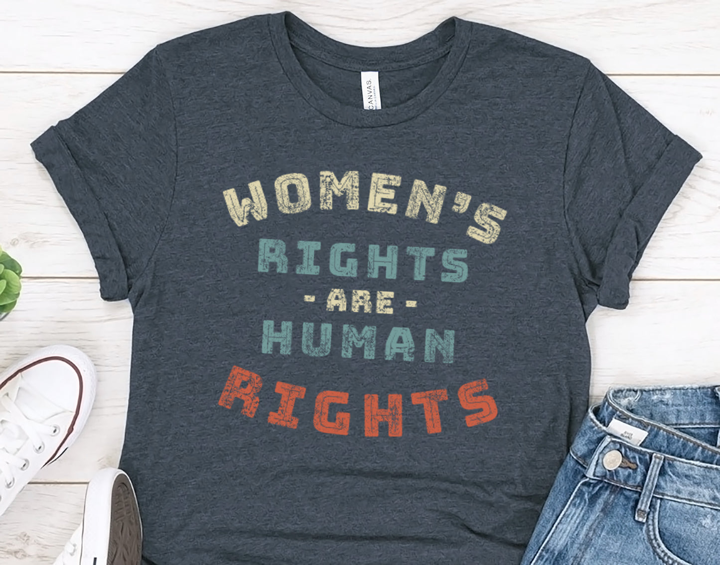 Womens Rights T-shirt for Man or Woman, Women's Rights are Human Rights Feminist Shirt, Protest Shirt for Her or Him