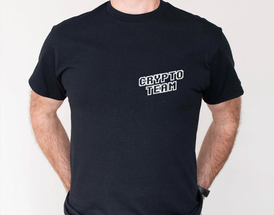 Custom Crypto Team T-Shirt - Personalized Blockchain & Cryptocurrency Apparel for Your Community