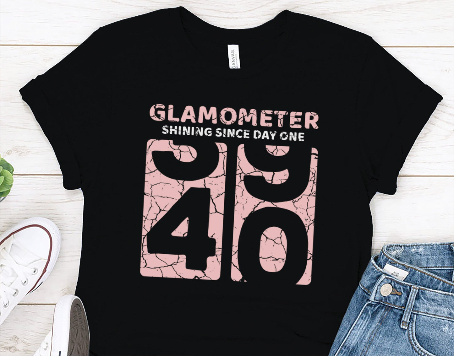 40th Birthday Shirt for Women, Glamometer 40 Sweatshirt, 40 Years Gift Shirt, 40th Anniversary Gift for Her