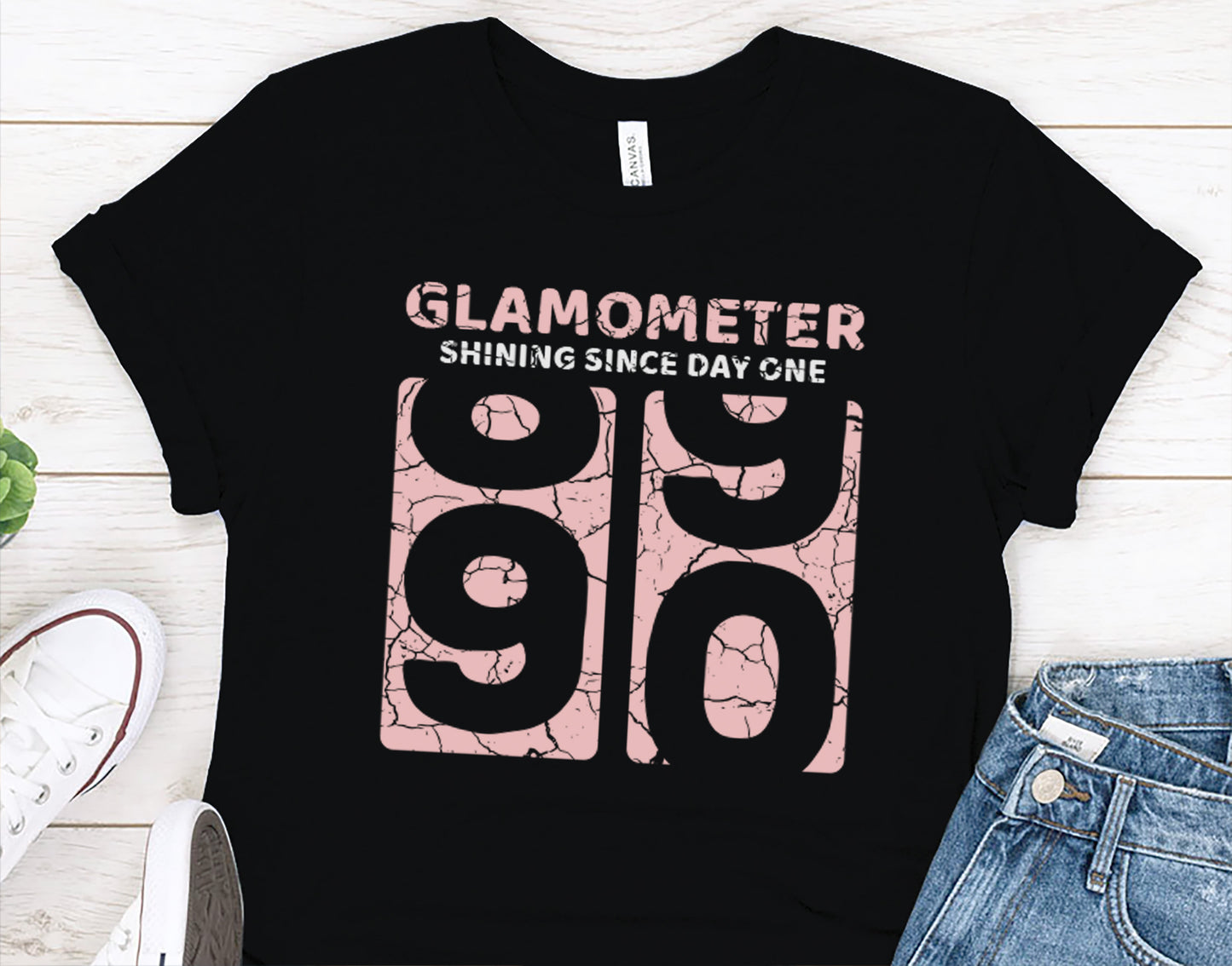 90th Birthday Gift Shirt for Women, Funny Glamometer 90 Sweatshirt