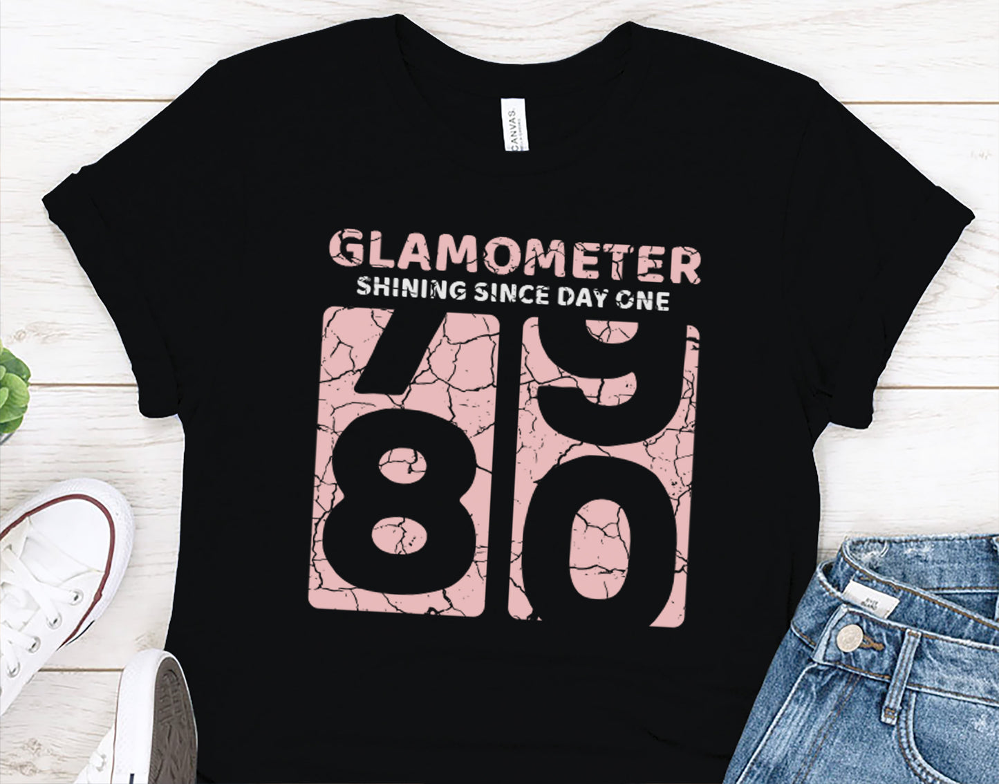 80th Birthday Gift Shirt for Women, Funny Glamometer 80 Sweatshirt