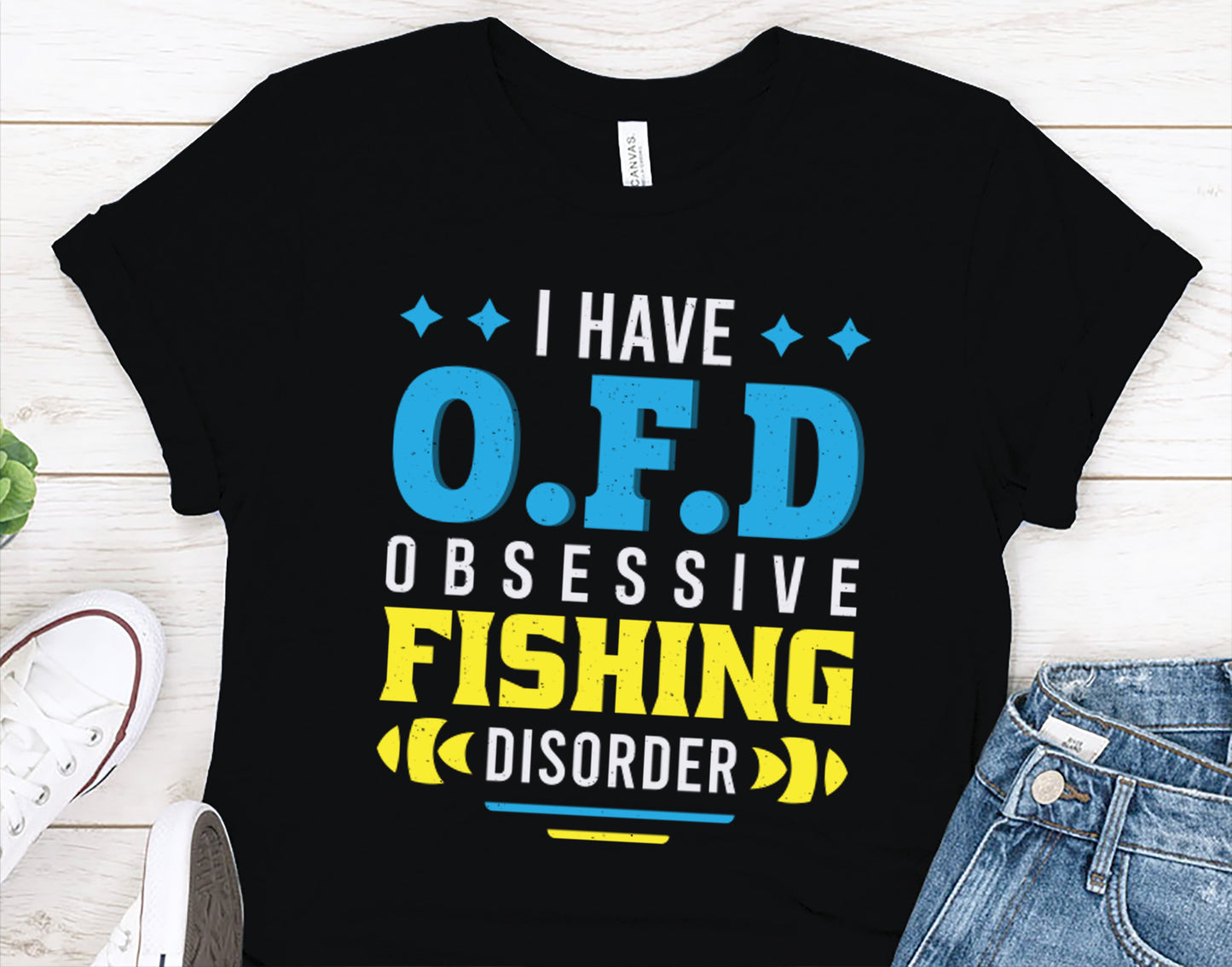 I Have O.F.D - Obsessive Fishing Disorder T-Shirt - Funny Fishing Gift | Premium Quality & Fast Shipping