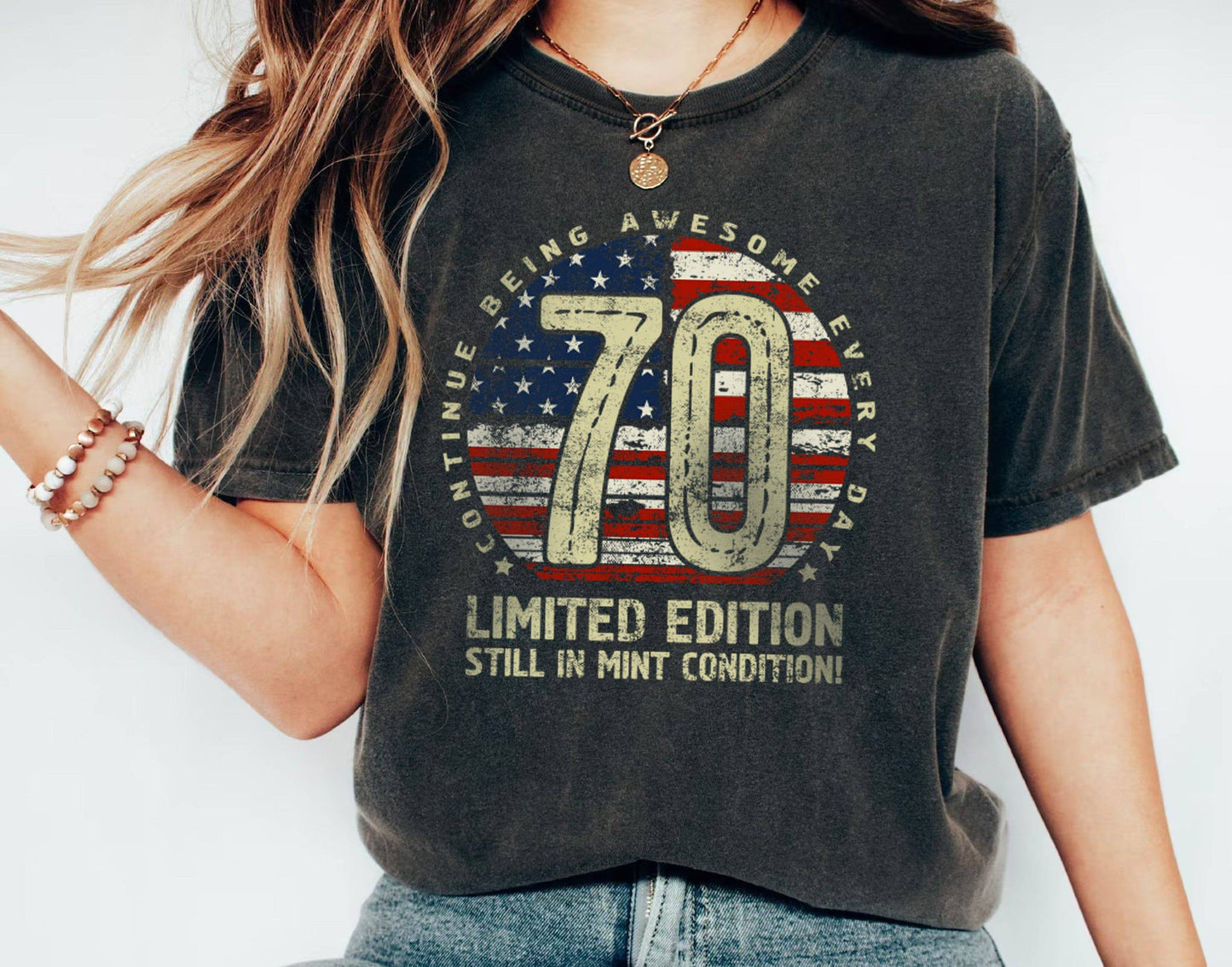 70th Birthday Gift t-shirt for women