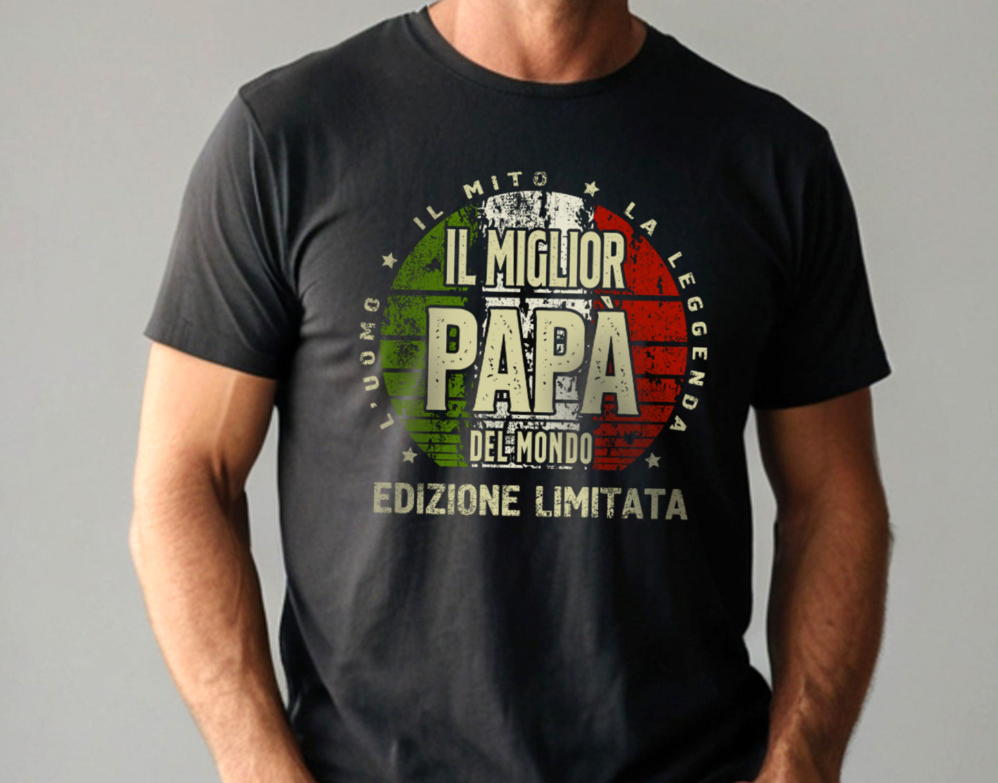 Festa del papà Uomini Il miglior papà del mondo padre Maglietta