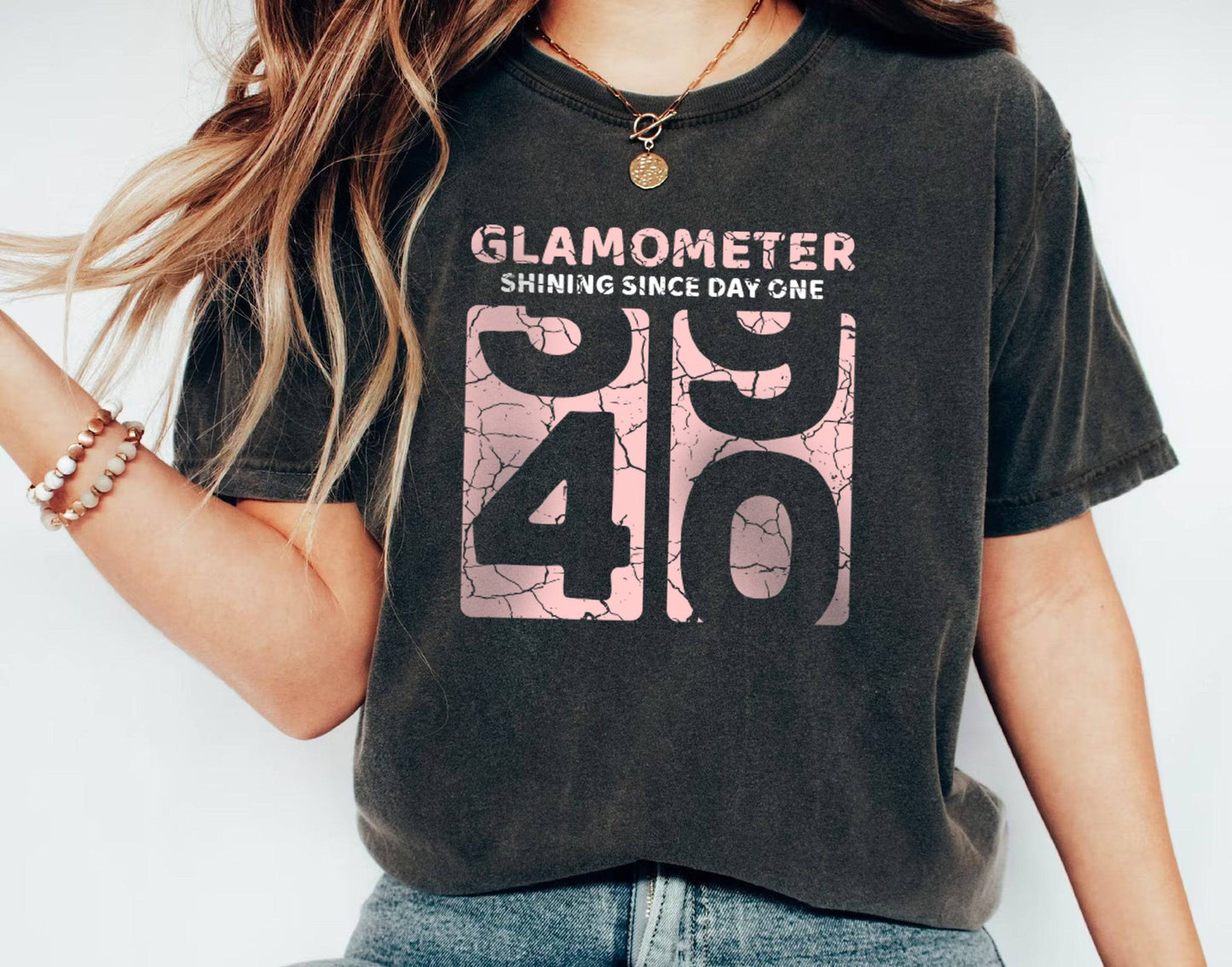 40th Birthday Shirt for Women, Glamometer 40 Sweatshirt, 40 Years Gift Shirt, 40th Anniversary Gift for Her