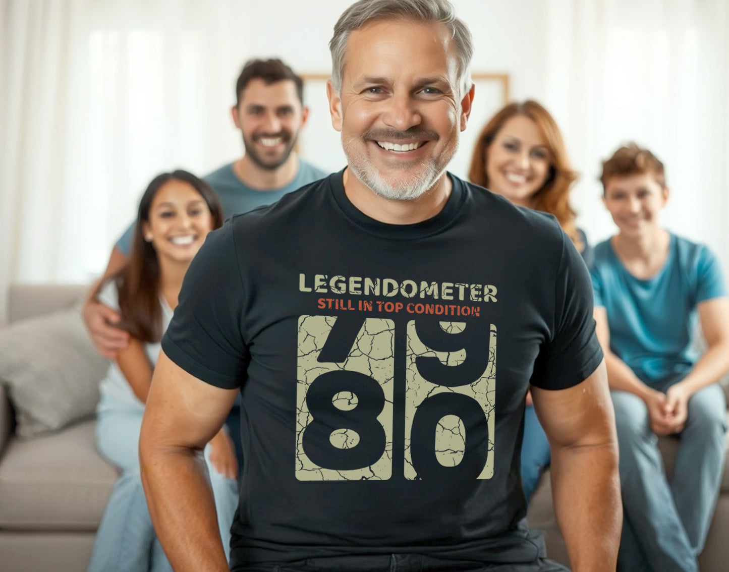 80th Birthday Shirt for Men and Women Legendometer 80 Sweatshirt