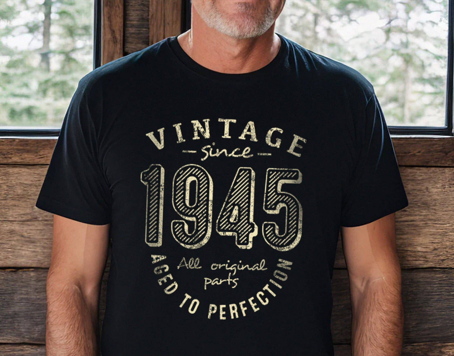 Vintage 1945 Birthday Shirt - Unique 80 Years Old Gift for Men & Women