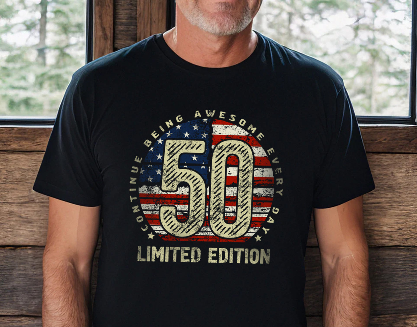 50th birthday Gift t-shirt for Men or Women, Turning 50 Celebration Tee, Made in USA Party Shirt