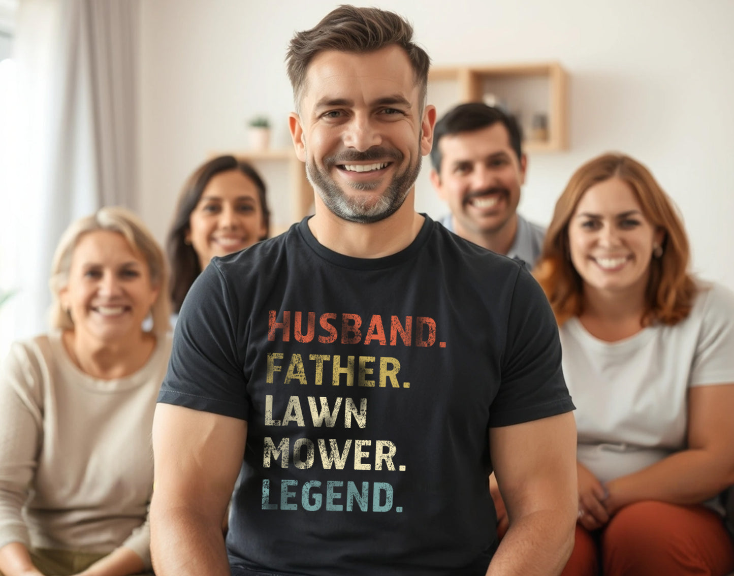 Husband. Father. Lawn Mower. Legend. – Funny Lawn Care Dad Shirt