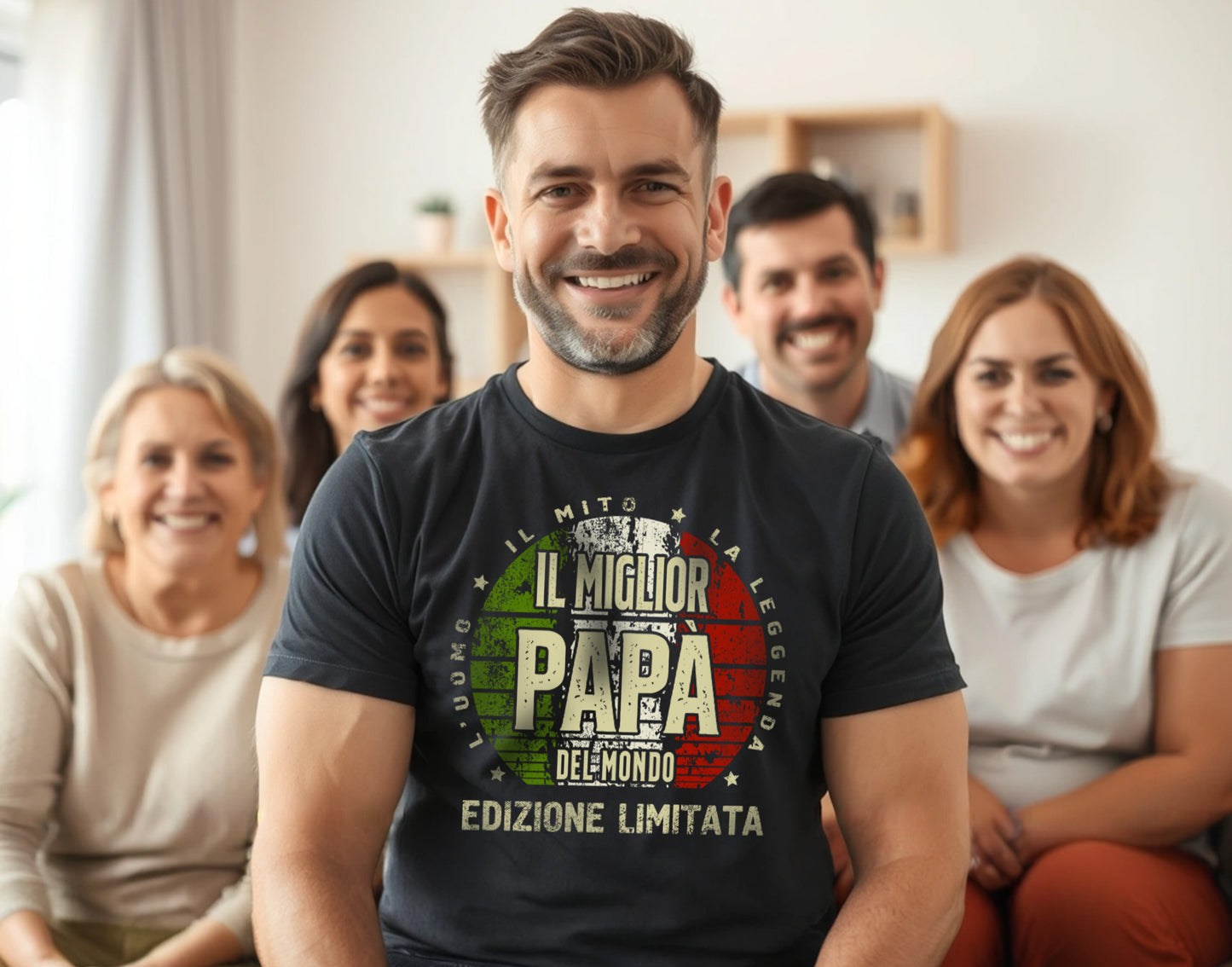 Festa del papà Uomini Il miglior papà del mondo padre Maglietta