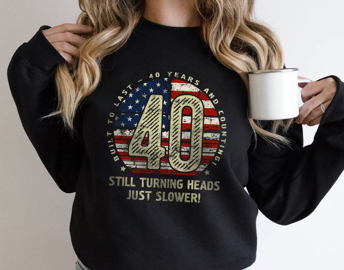 40th Birthday Gift T-Shirt for Husband or Wife, Turning 40 Years TShirt for Men or Women 012