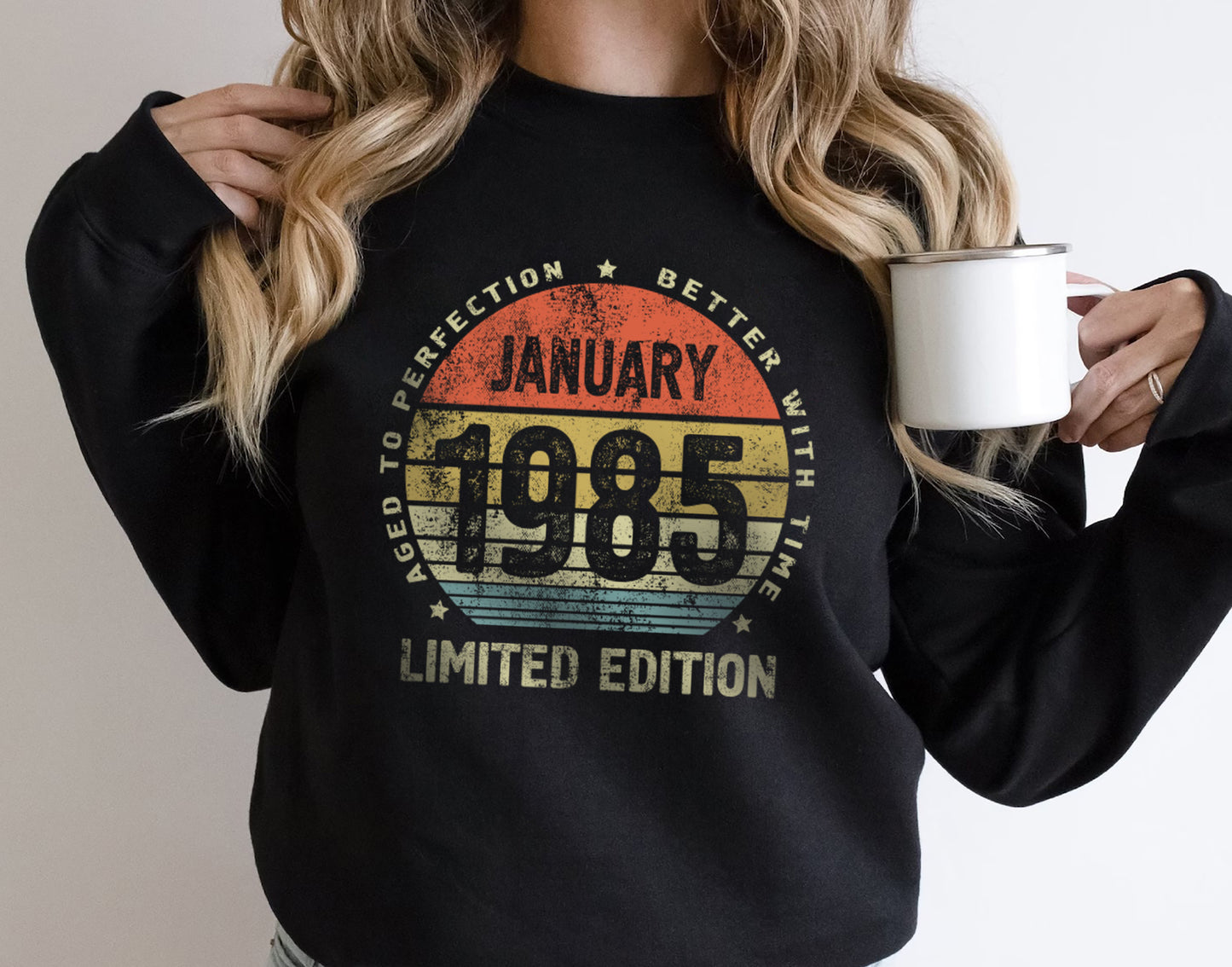 January 1985 birthday Gift t-shirt for Men or Women, 40 Anniversary Tee, Made in 1985 Party Shirt, Better with Time