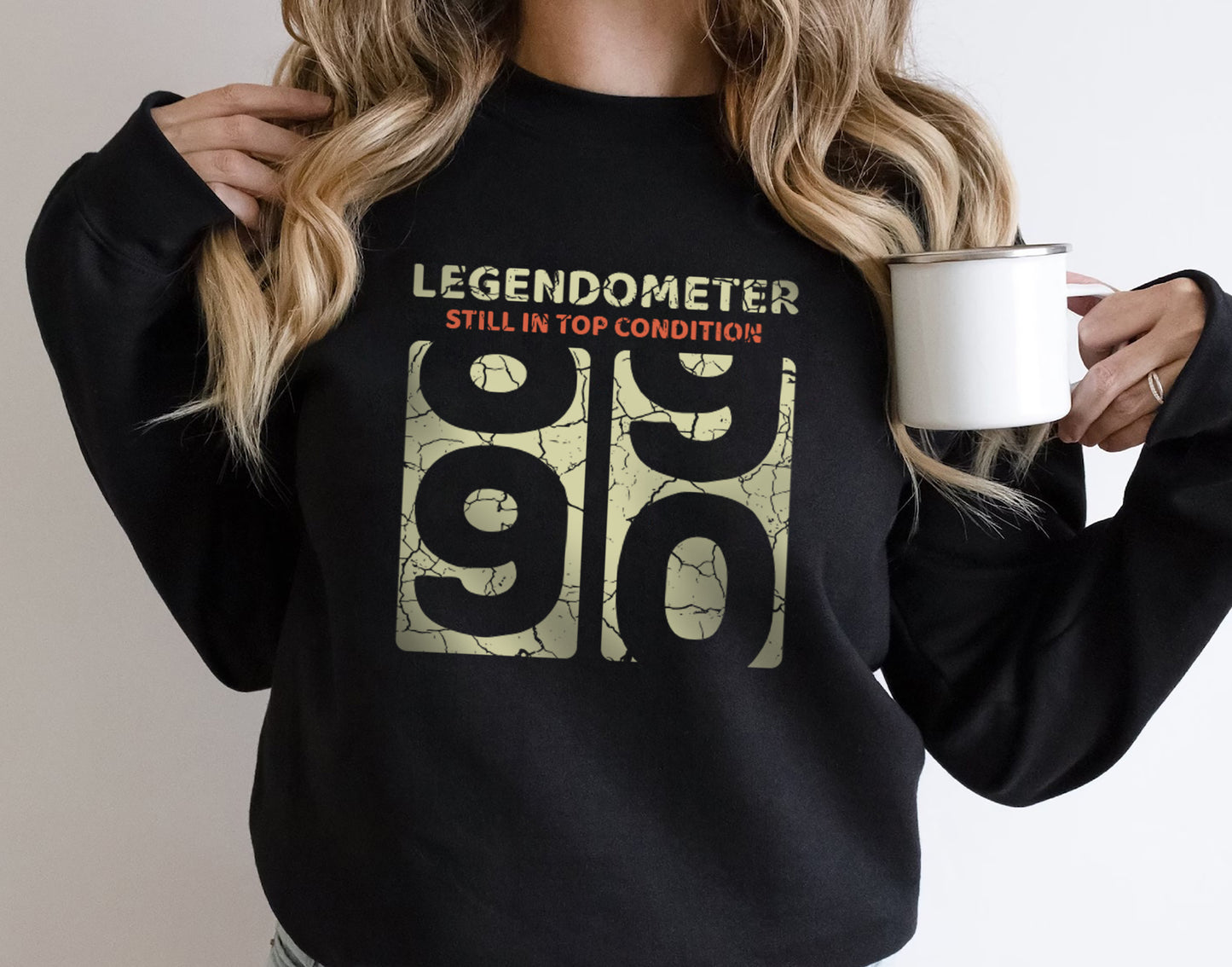 90th Birthday Shirt for Men and Women Legendometer 90 Sweatshirt