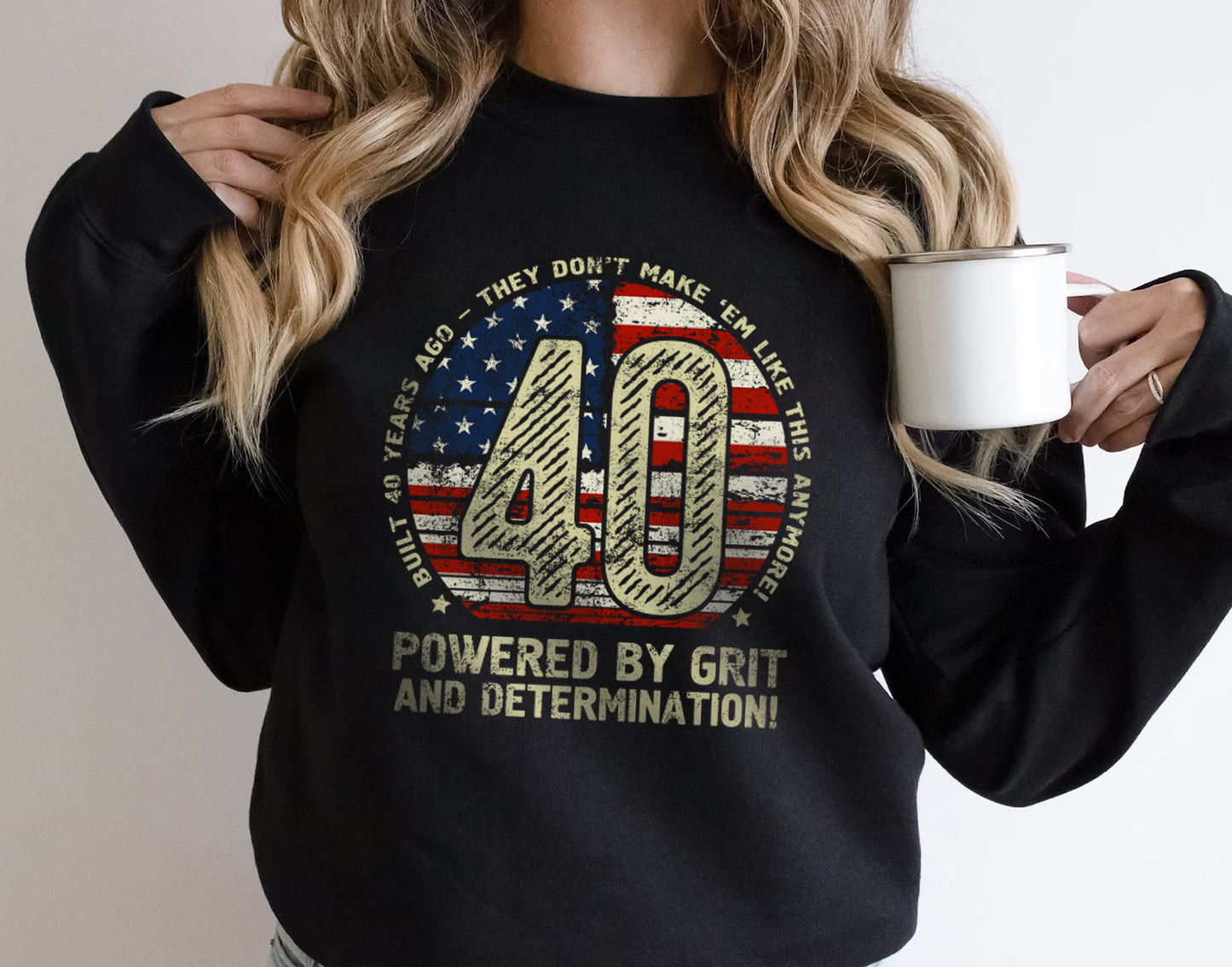 Turning 40 Gift T-Shirt for Men or Women, 40th Birthday Sweatshirt for Him or Her 011