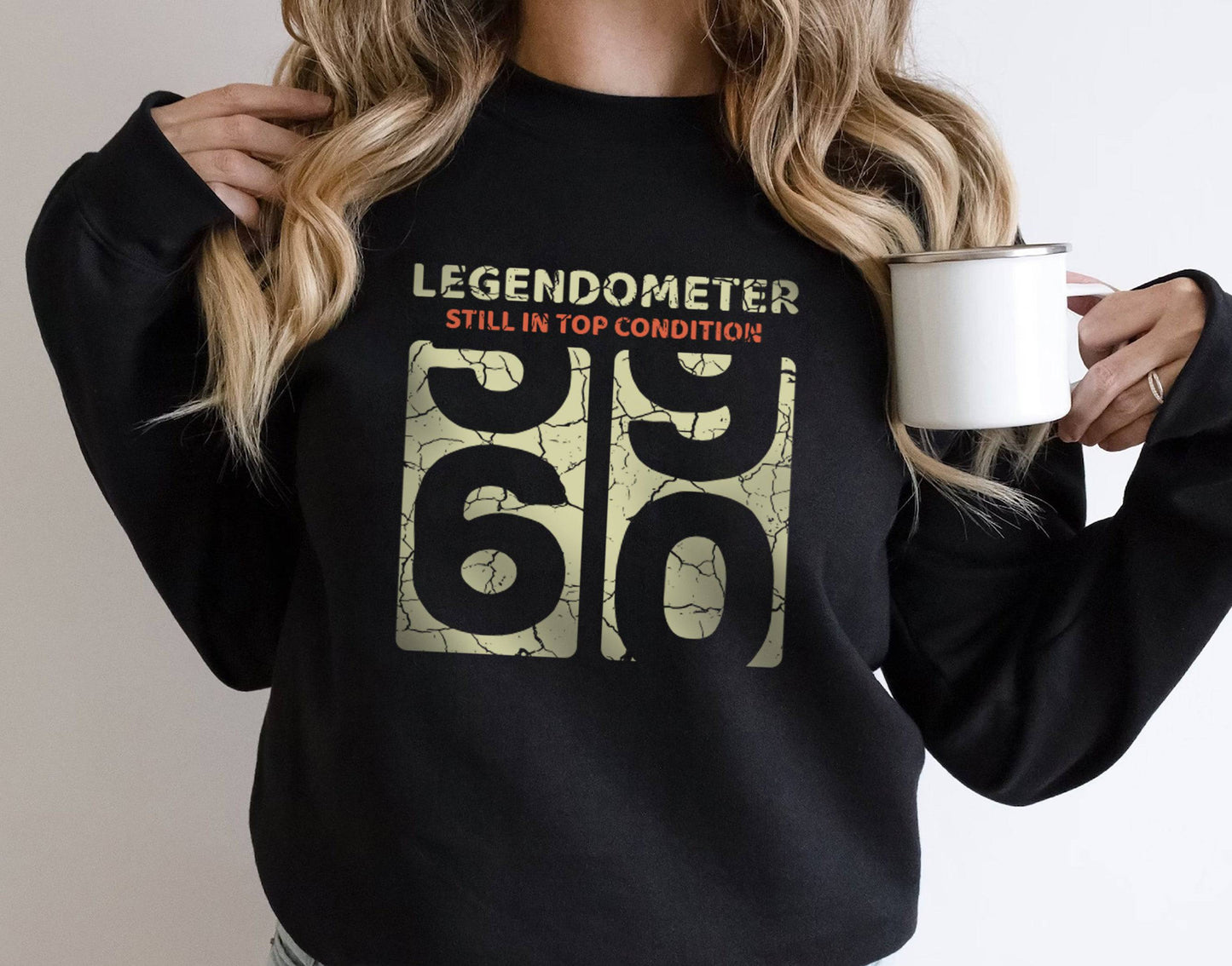 Oldometer 60 Years Gift Shirt - Funny Legendometer 60 AF Mens 60th Birthday Shirt - Born in 1965 Vintage T-Shirt for Women