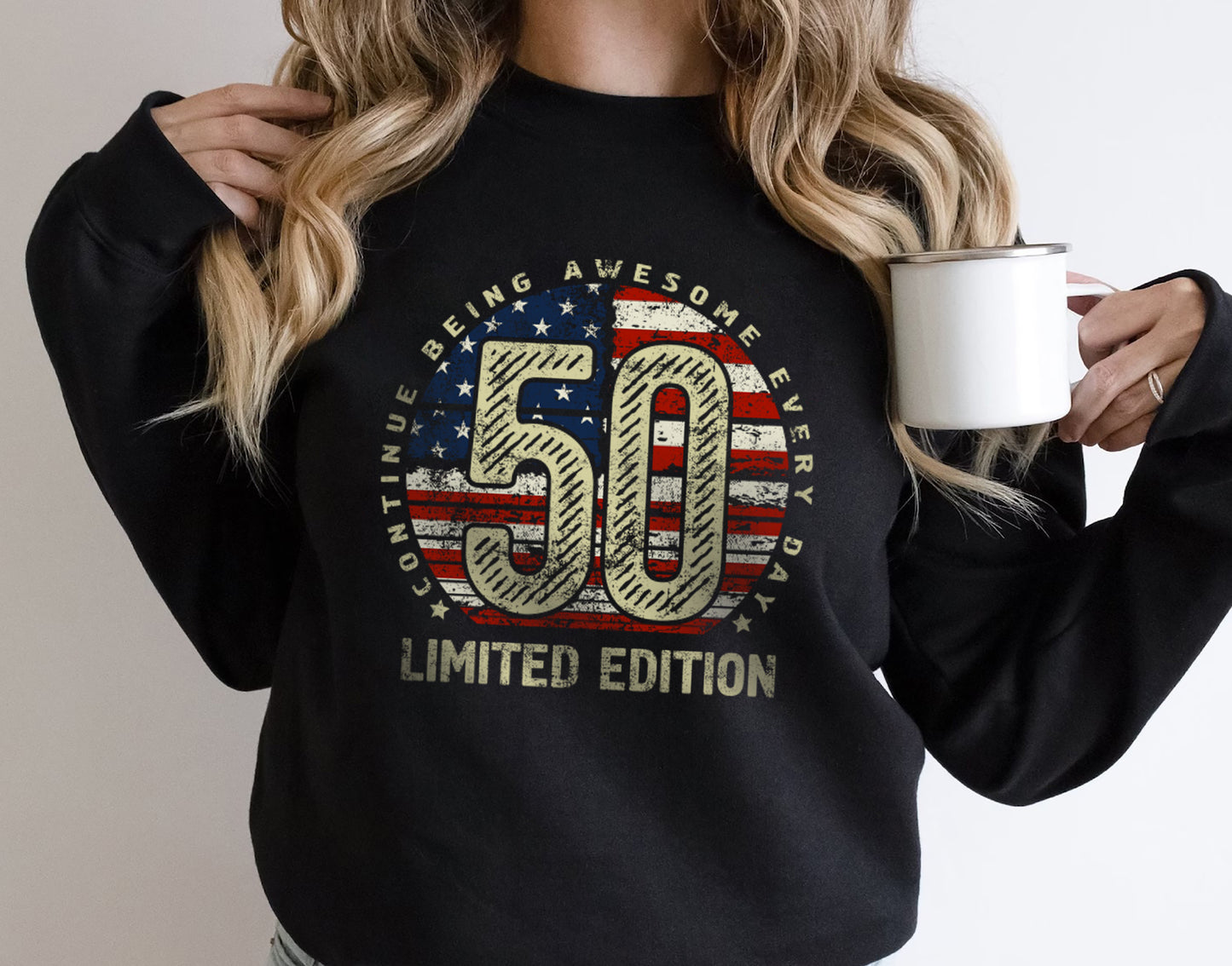 50th birthday Gift t-shirt for Men or Women, Turning 50 Celebration Tee, Made in USA Party Shirt