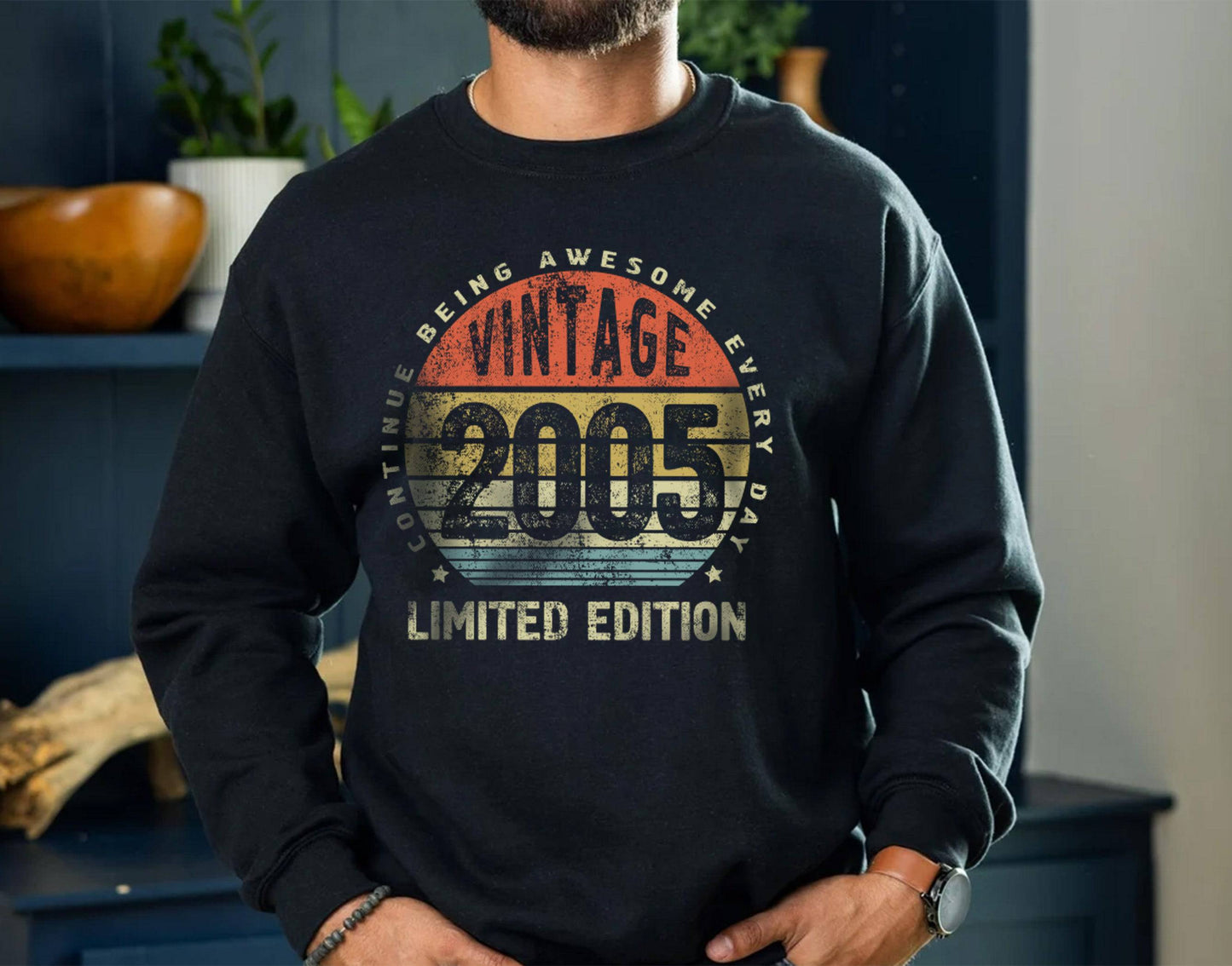 Vintage 2005 birthday Gift t-shirt for Men or Women, Continue being awesome every day