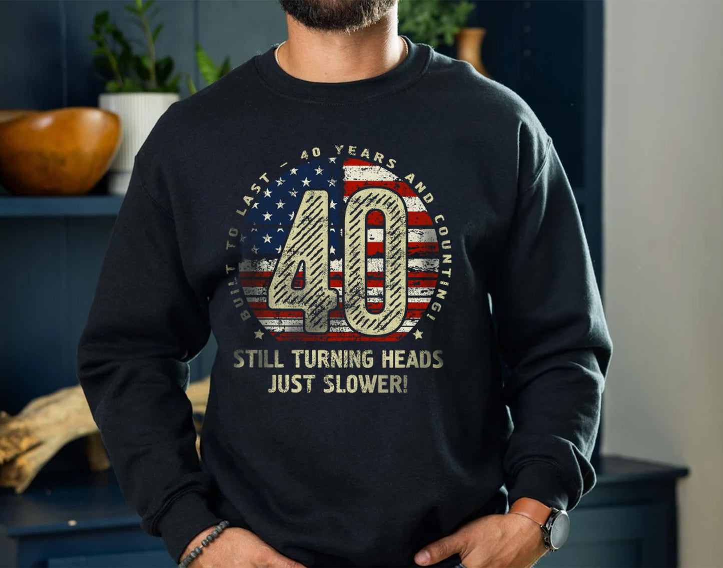 40th Birthday Gift T-Shirt for Husband or Wife, Turning 40 Years TShirt for Men or Women 012