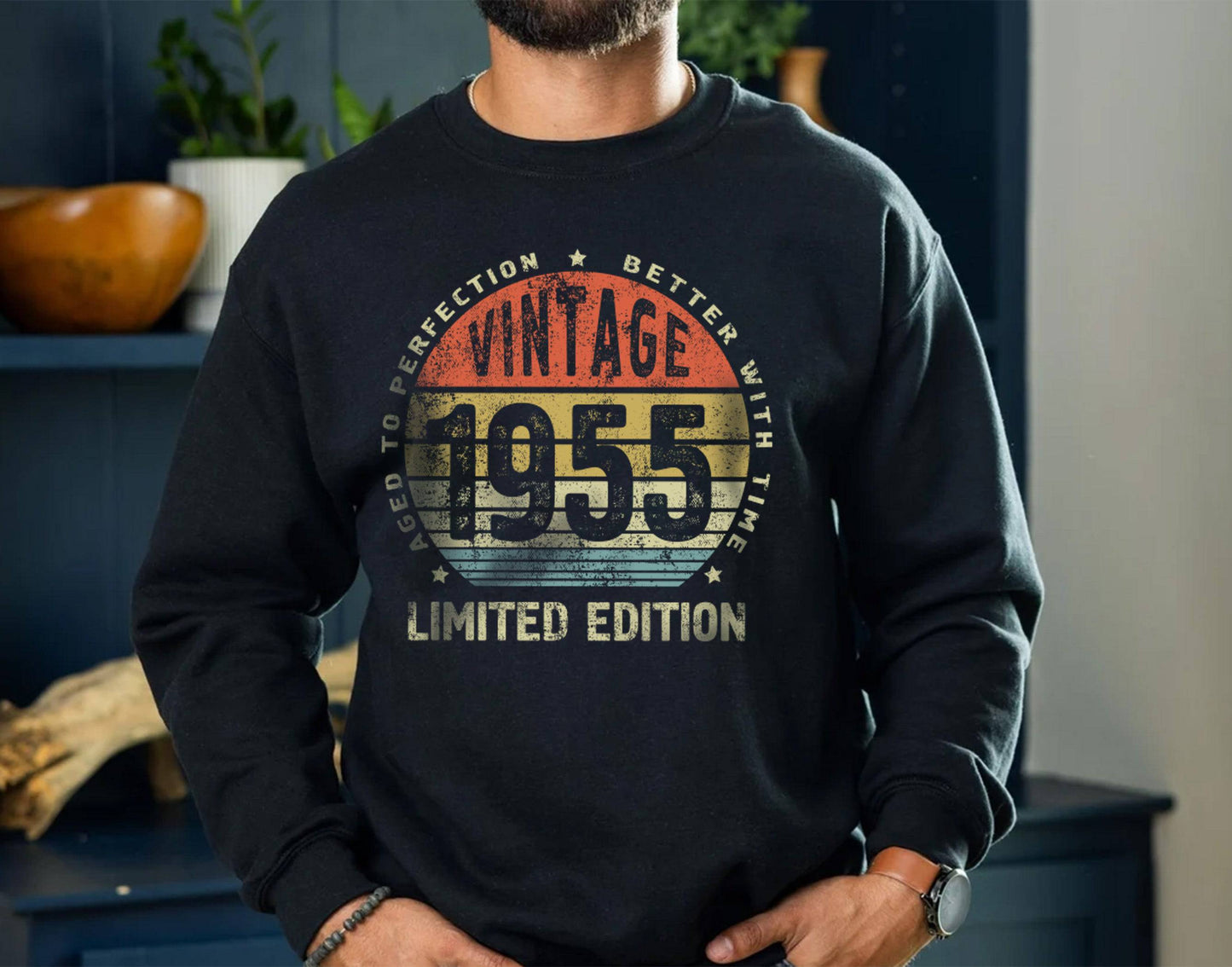 Vintage 1955 Limited Edition T-Shirt - Awesome Birthday Gift for Men & Women - Better with Time