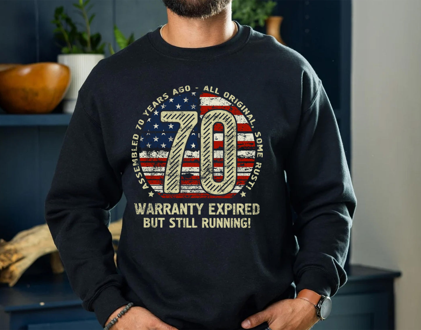 Turning 70 Sweatshirt for Men or Women, 70th Birthday Gift t-shirt for Men 011