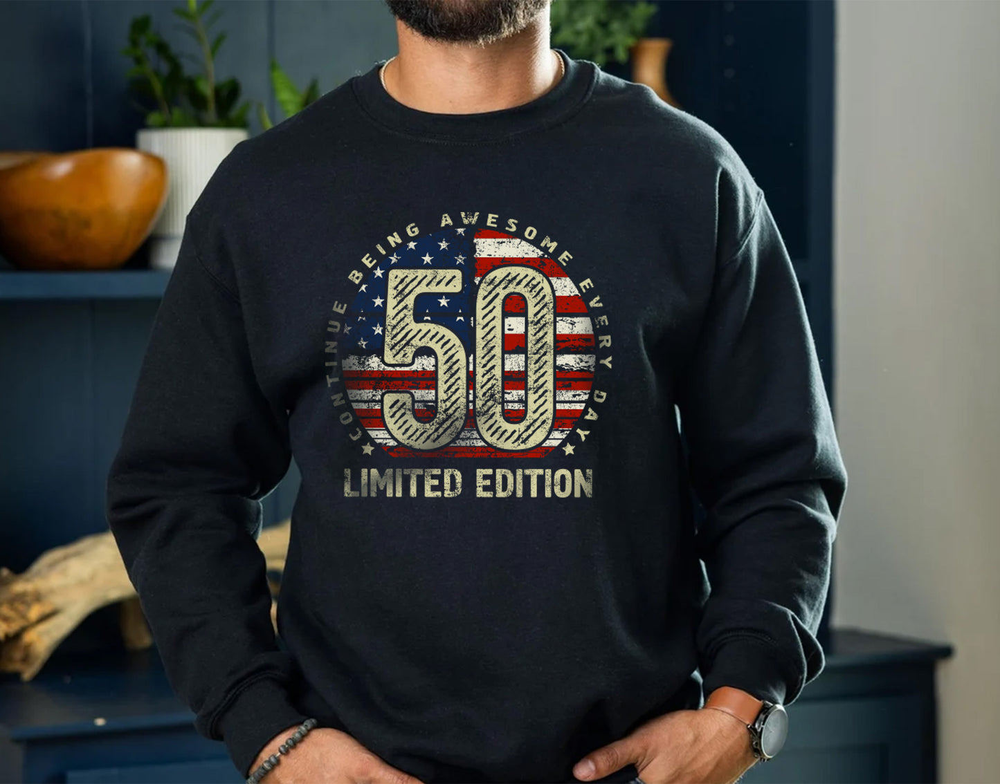 50th birthday Gift sweatshirt for Men