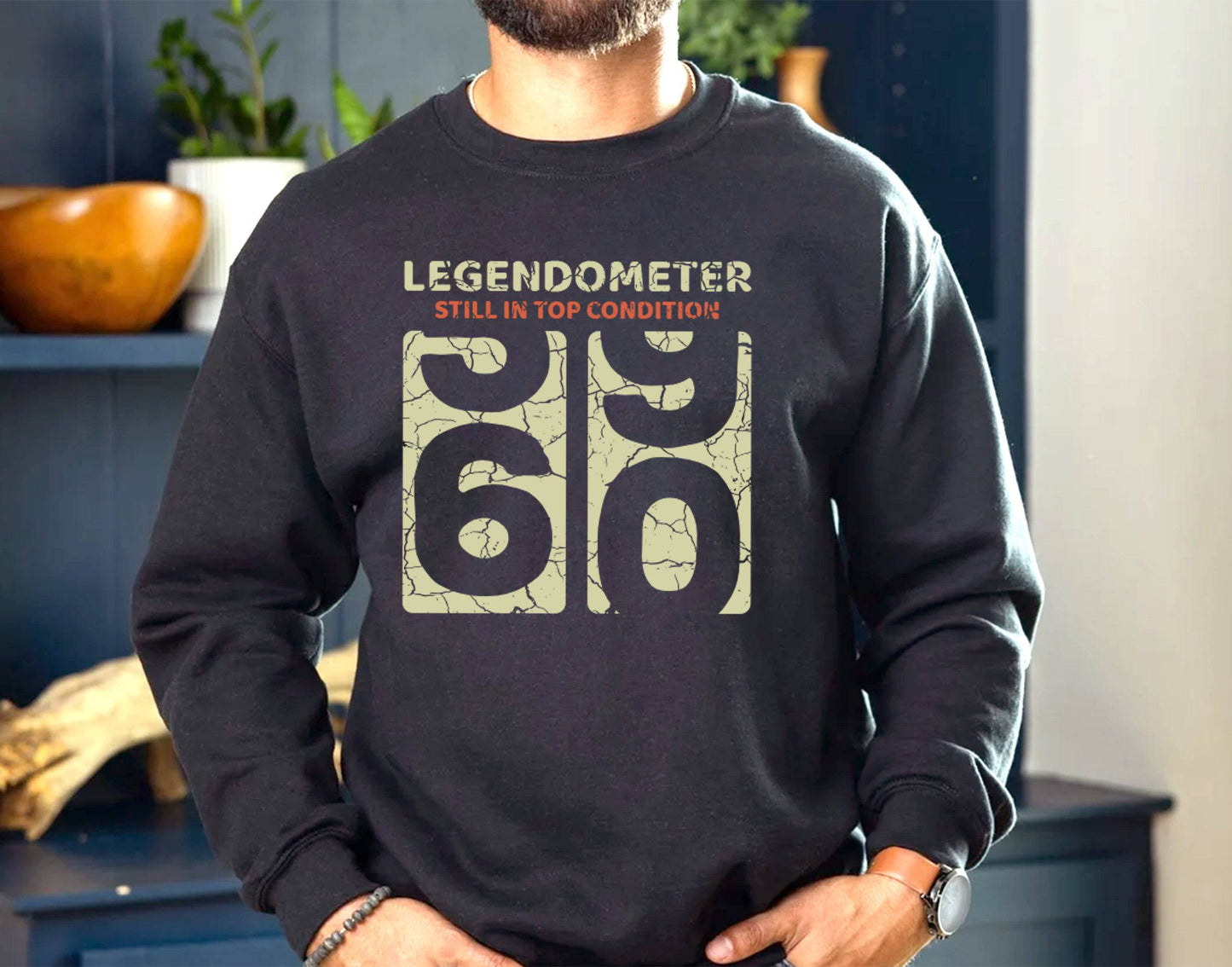 Oldometer 60 Years Gift Shirt - Funny Legendometer 60 AF Mens 60th Birthday Shirt - Born in 1965 Vintage T-Shirt for Women