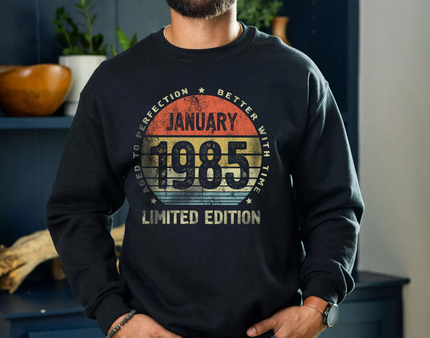 January 1985 birthday Gift t-shirt for Men or Women, 40 Anniversary Tee, Made in 1985 Party Shirt, Better with Time