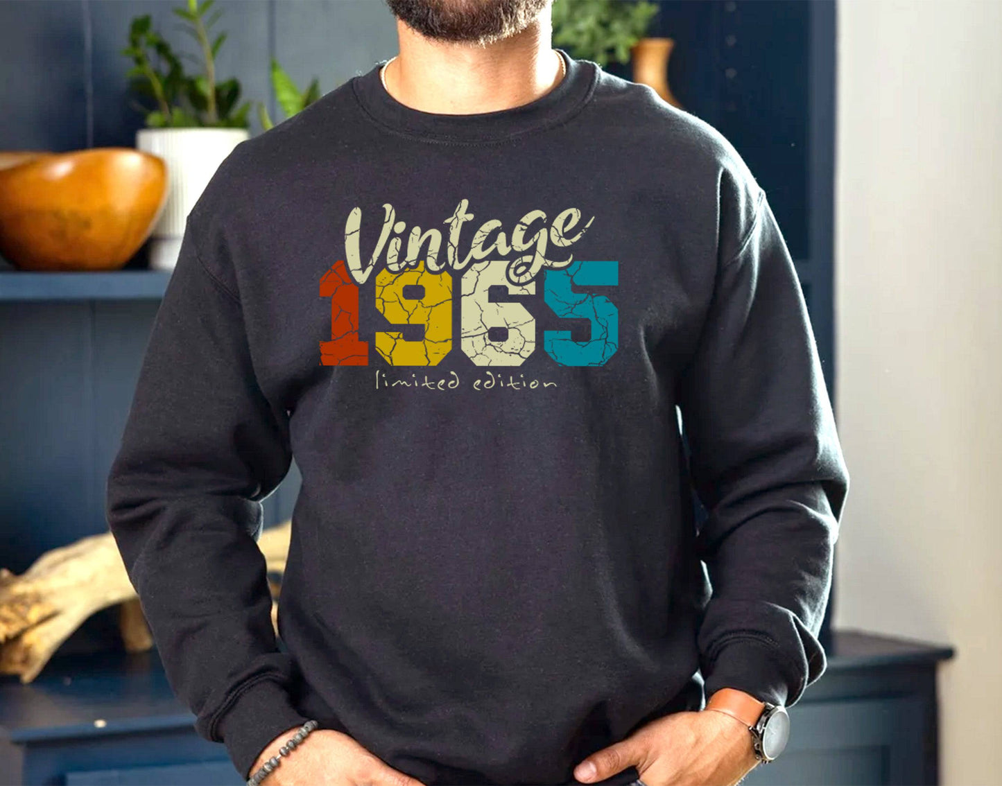 Vintage 1965 Limited Edition T-Shirt for Him - Birthday Gift Sweatshirt for Women & Men