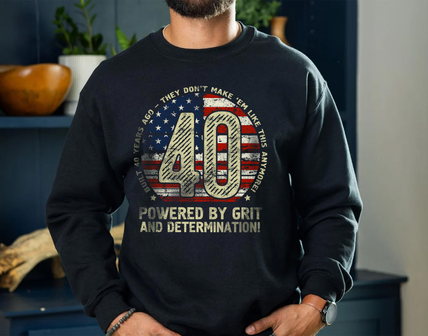 Turning 40 Gift T-Shirt for Men or Women, 40th Birthday Sweatshirt for Him or Her 011