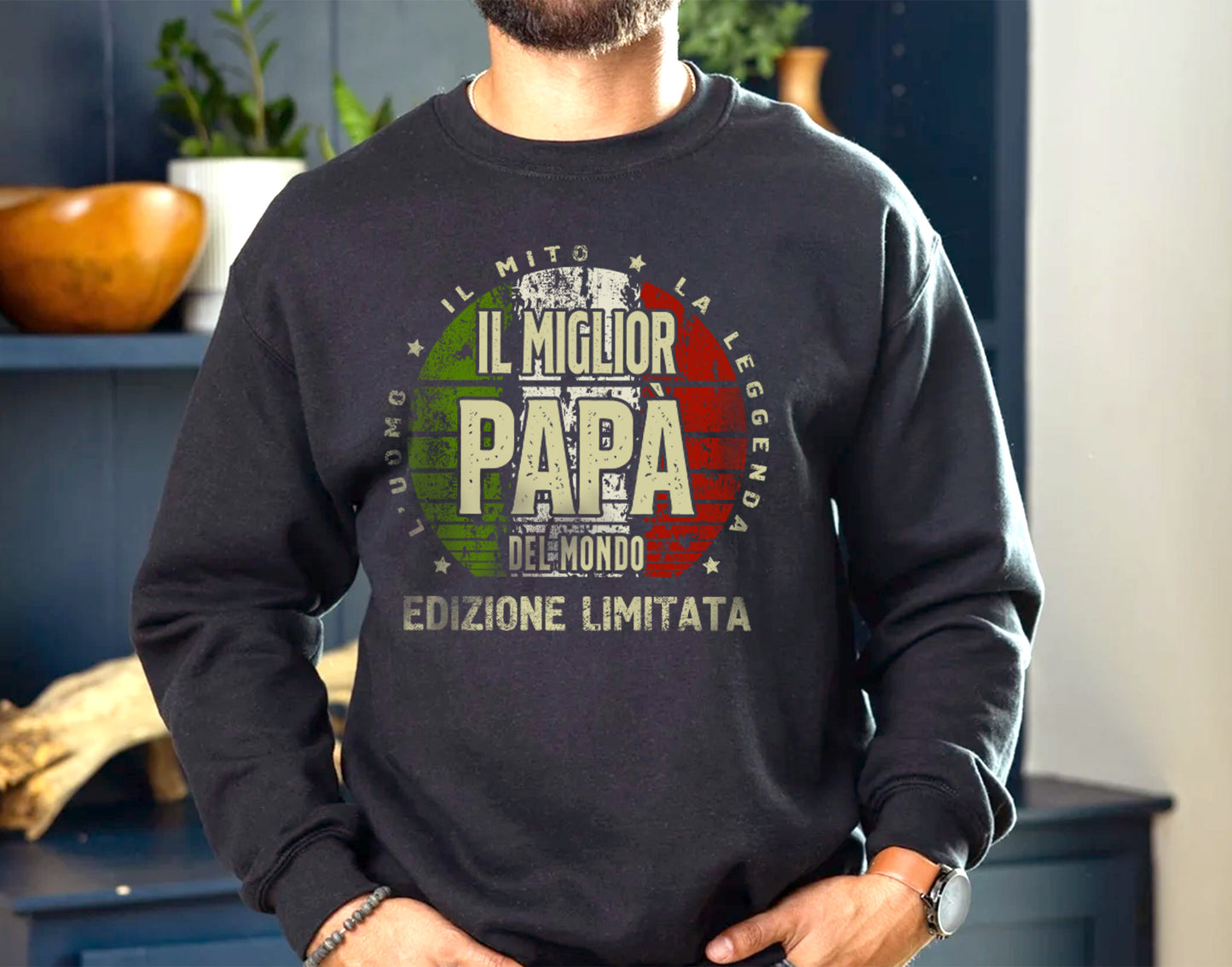 Festa del papà Uomini Il miglior papà del mondo padre Maglietta