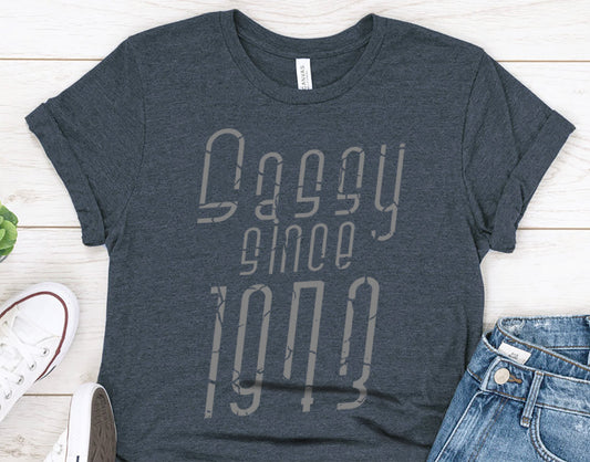 Sassy Since 1973 Shirt, Vintage Birthday Gift For Women or Men, Sassy Birthday Shirt