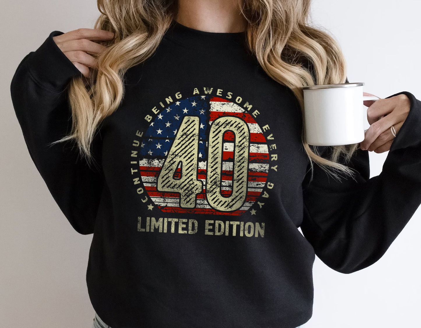 40th birthday Gift t-shirt for Men or Women, Turning 40 Celebration Tee, Made in USA Party Shirt