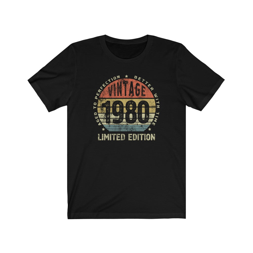 41st birthday gift Ideas for men or women, Vintage 1980 t-shirt better with time - 37 Design Unit