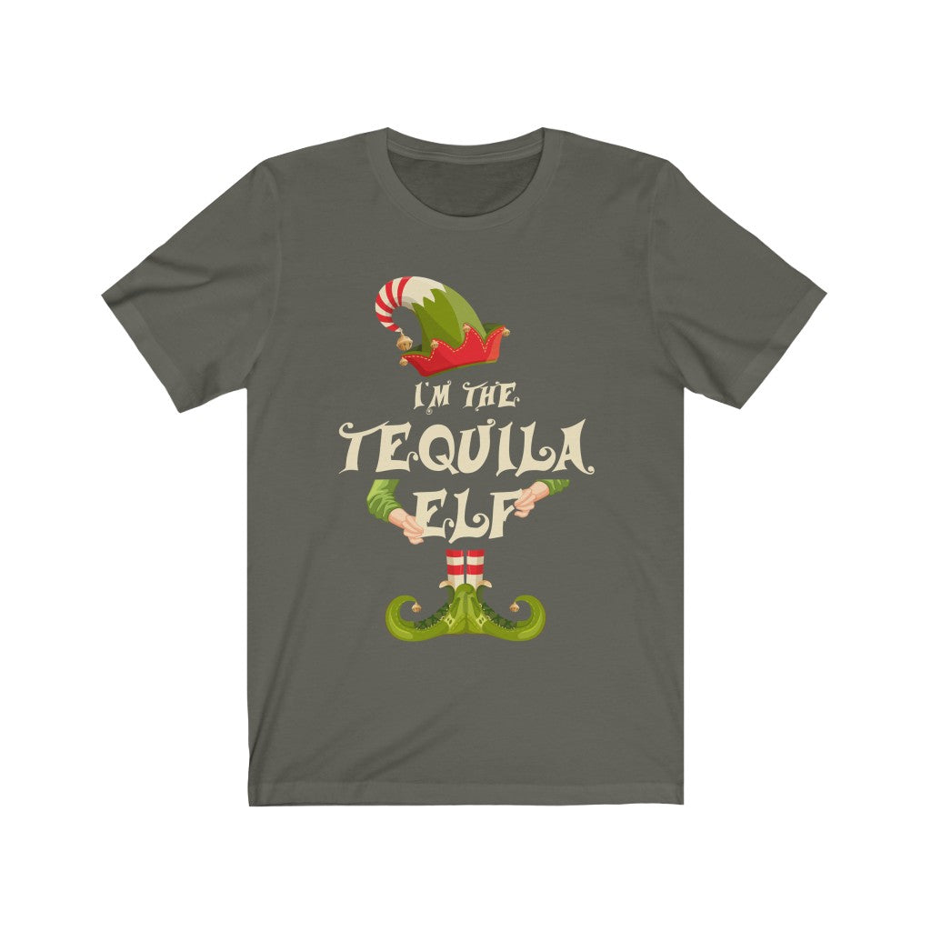 Christmas shirt for woman or man - I'm the tequila elf - family matching funny Christmas costume t-shirt - 37 Design Unit