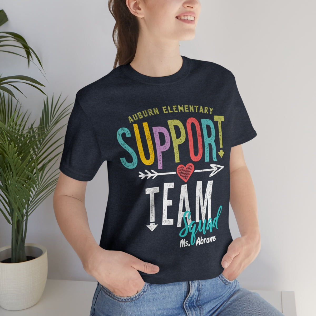 Support Team Squad T Shirt Personalized Teacher Squad Shirts Back to School T Shirts