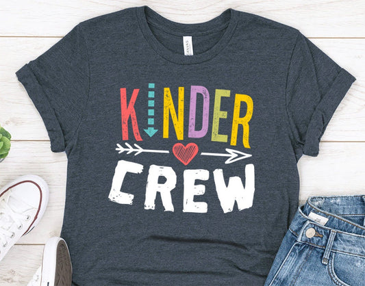 Kinder Crew T-Shirt - Kindergarten Team Shirt