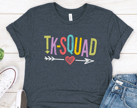 TK-Squad Shirt Transitional Kindergarten Teacher T-Shirt - Kindergarten Team TShirt