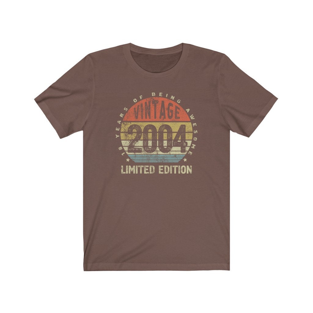 Vintage 2004  Birthday Shirt for Boy or Girl, Limited Edition, 19 years of being awesome