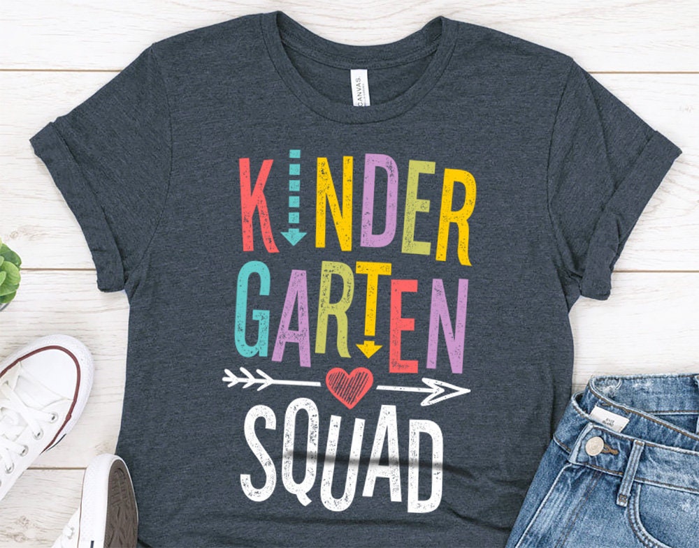 Kindergarten Squad Teacher T-Shirt - School Teacher team Shirt - 37 Design Unit