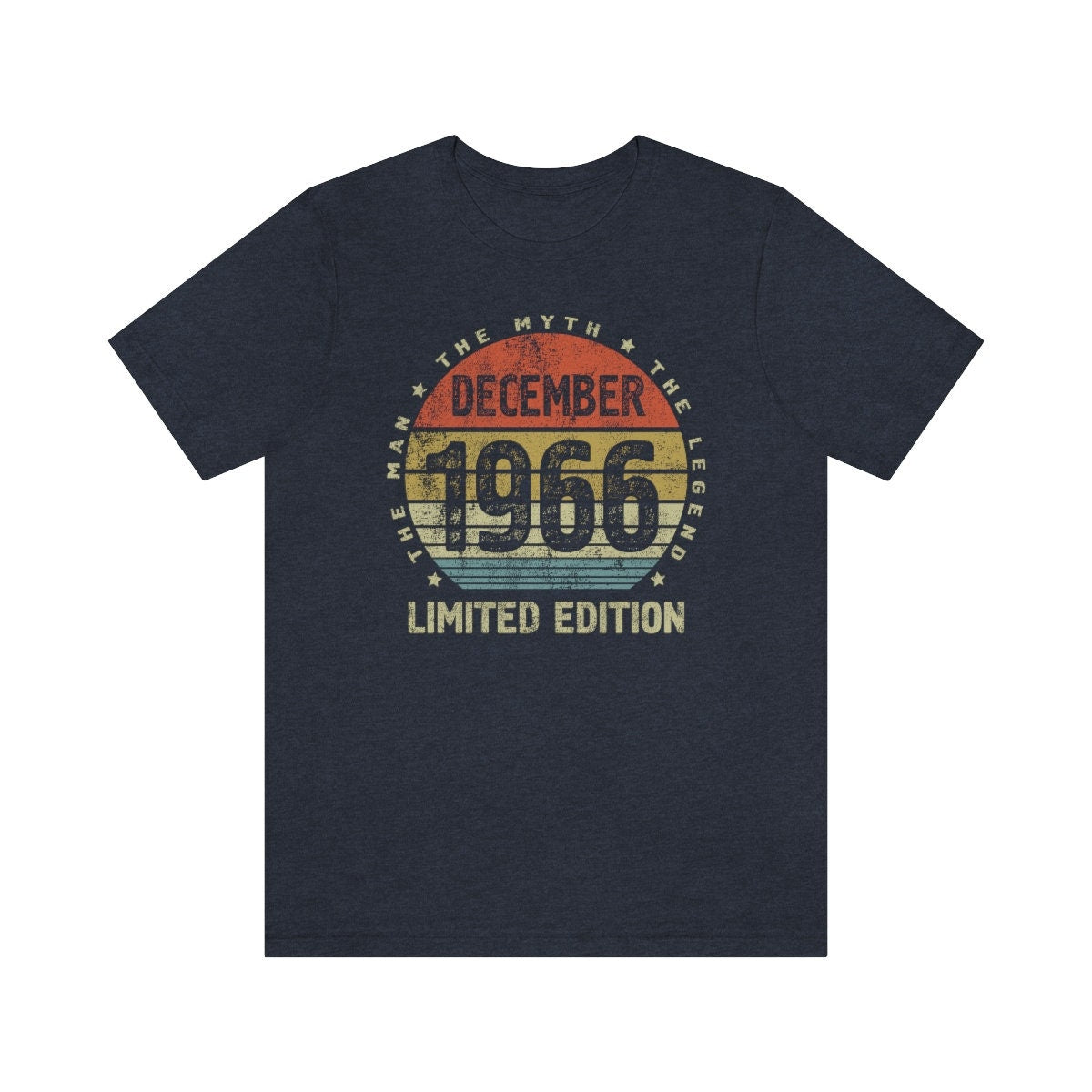 December 1966 birthday gift t-shirt for husband or father, Born in 1966 shirt for dad or brother