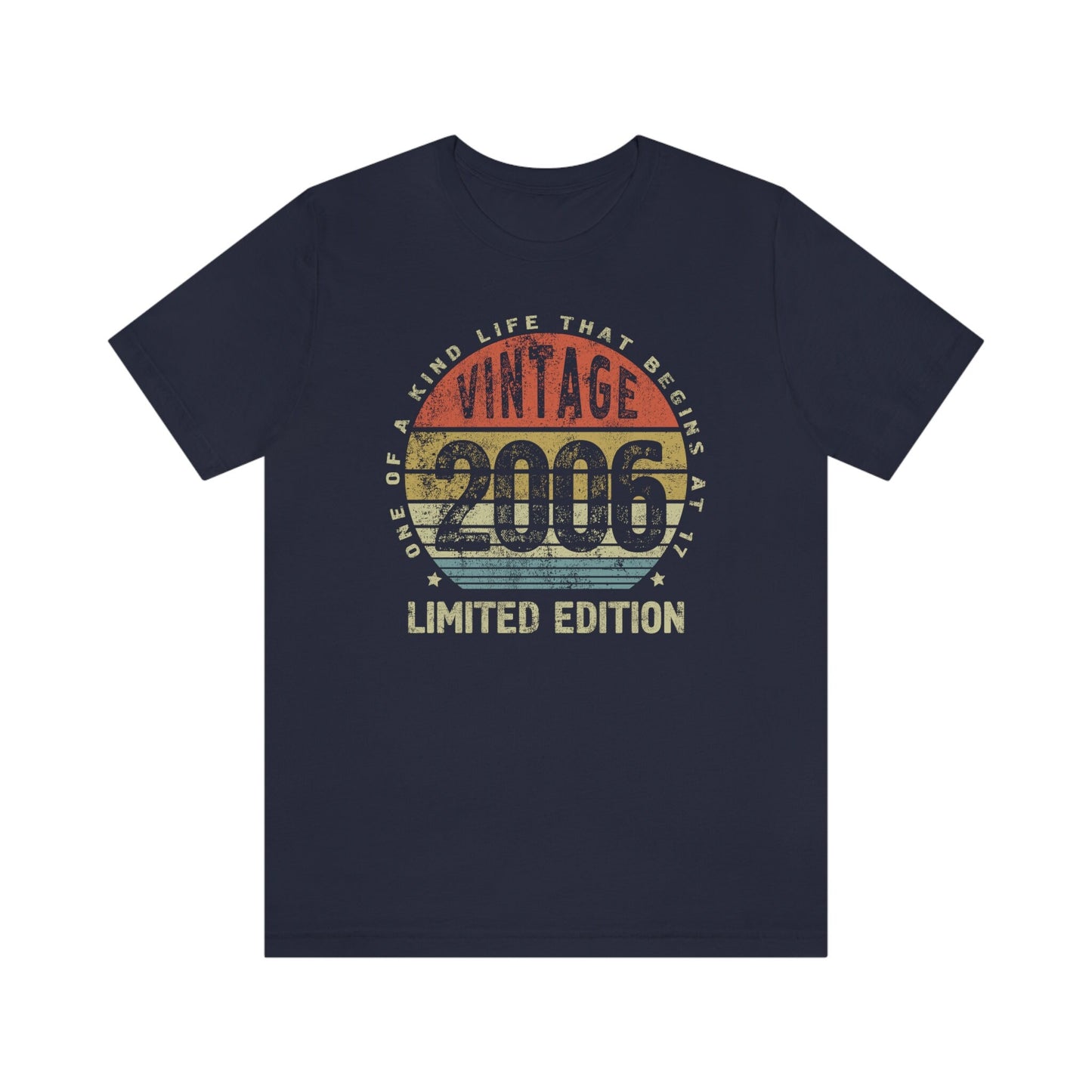 Vintage 2006 Birthday Gift Shirt for boy or girl, Born in 2006 gift t-shirt for son or daughter