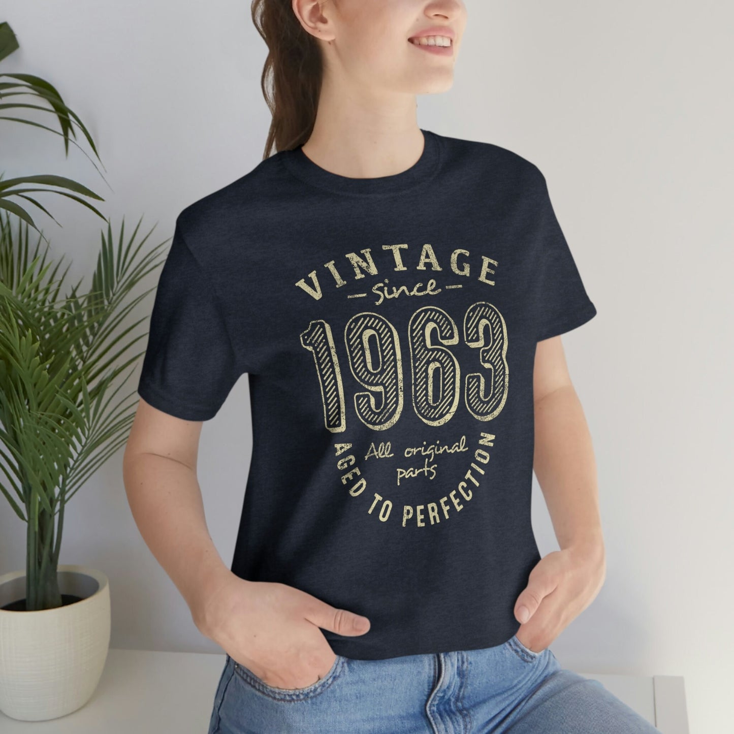 Vintage since 1963 birthday shirt for women or men, Gift shirt for sister or brother