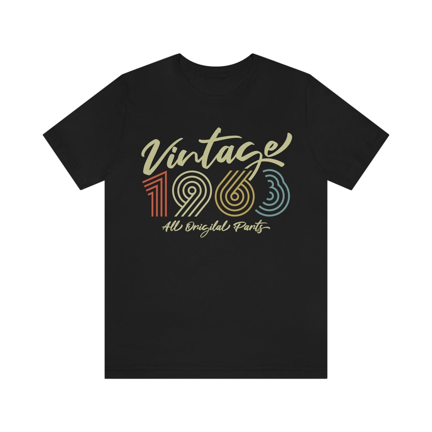 Vintage 1963 Birthday Shirt for Women or Men - Gift T-shirt wife or husband