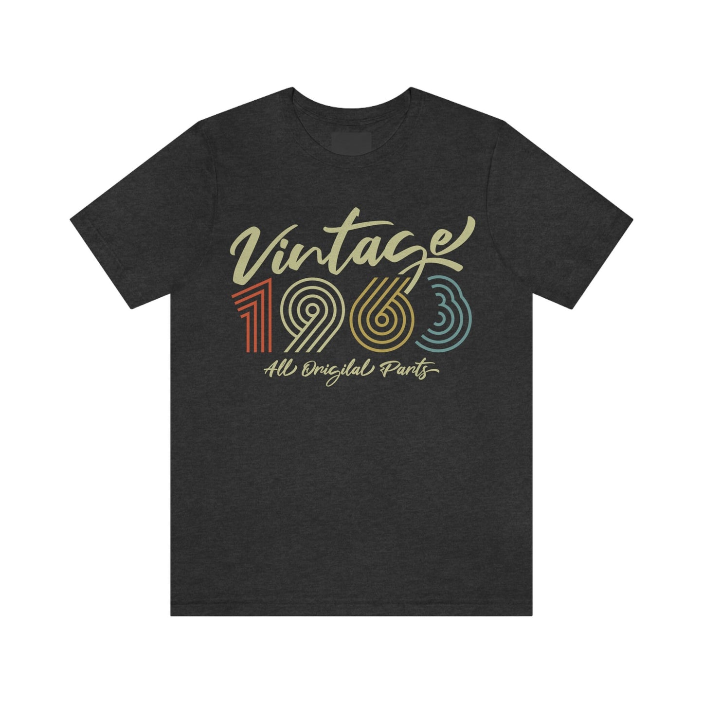 Vintage 1963 Birthday Shirt for Women or Men - Gift T-shirt wife or husband